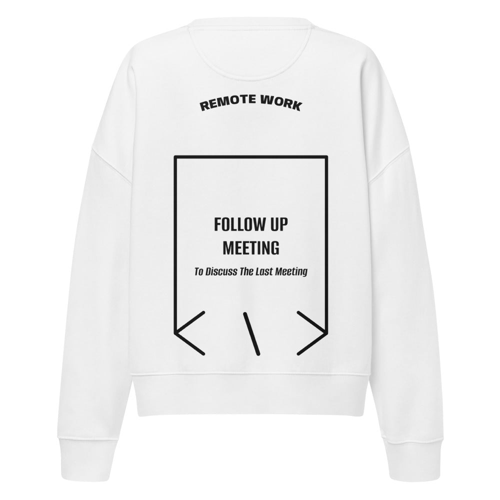 Follow Up Meeting — White Black back mockup