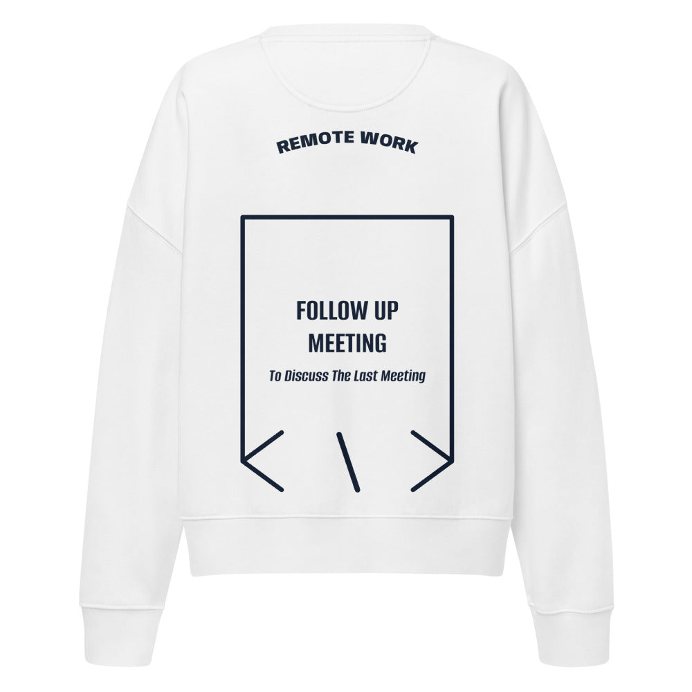 Follow Up Meeting — White French Navy back mockup