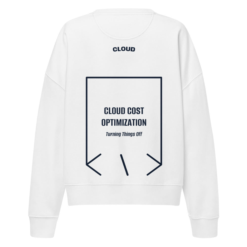 Cloud Cost Optimization — White French Navy back mockup