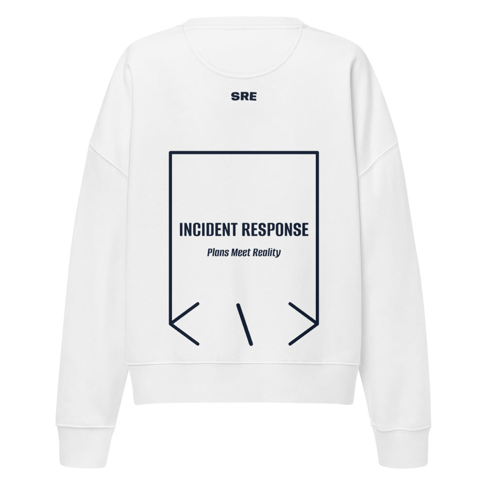 Incident Response — White French Navy back mockup