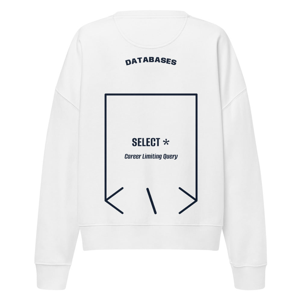 SELECT * — White French Navy back mockup