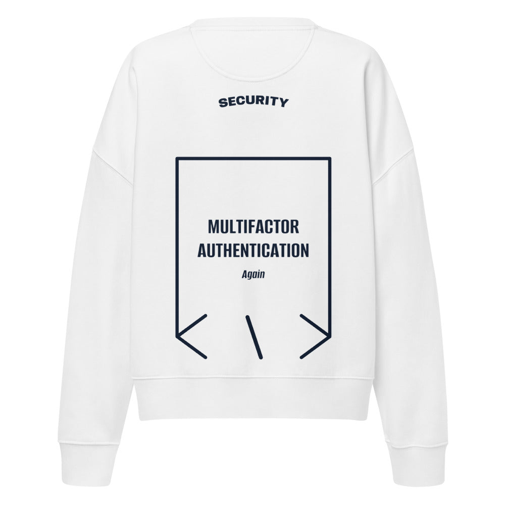Multifactor Authentication — White French Navy back mockup