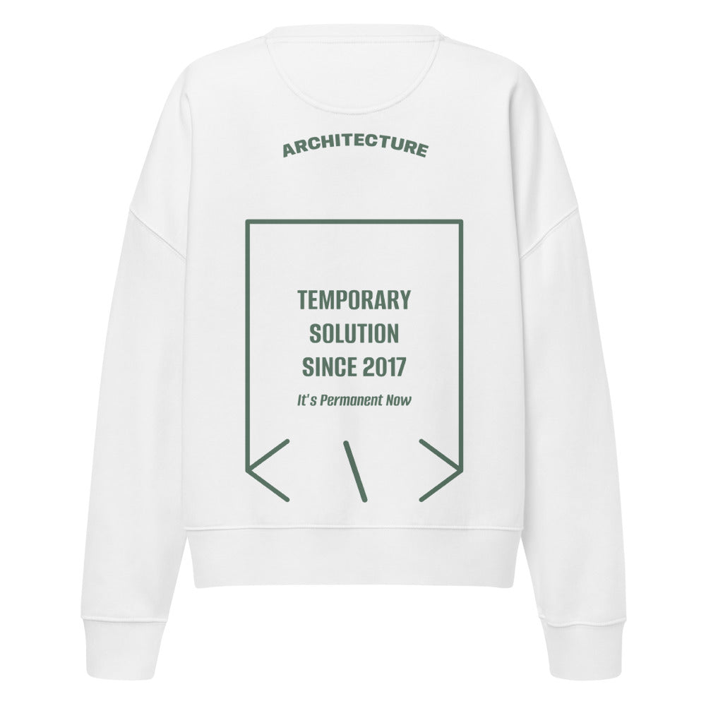 Temporary Solution Since 2017 — White Green Bay back mockup