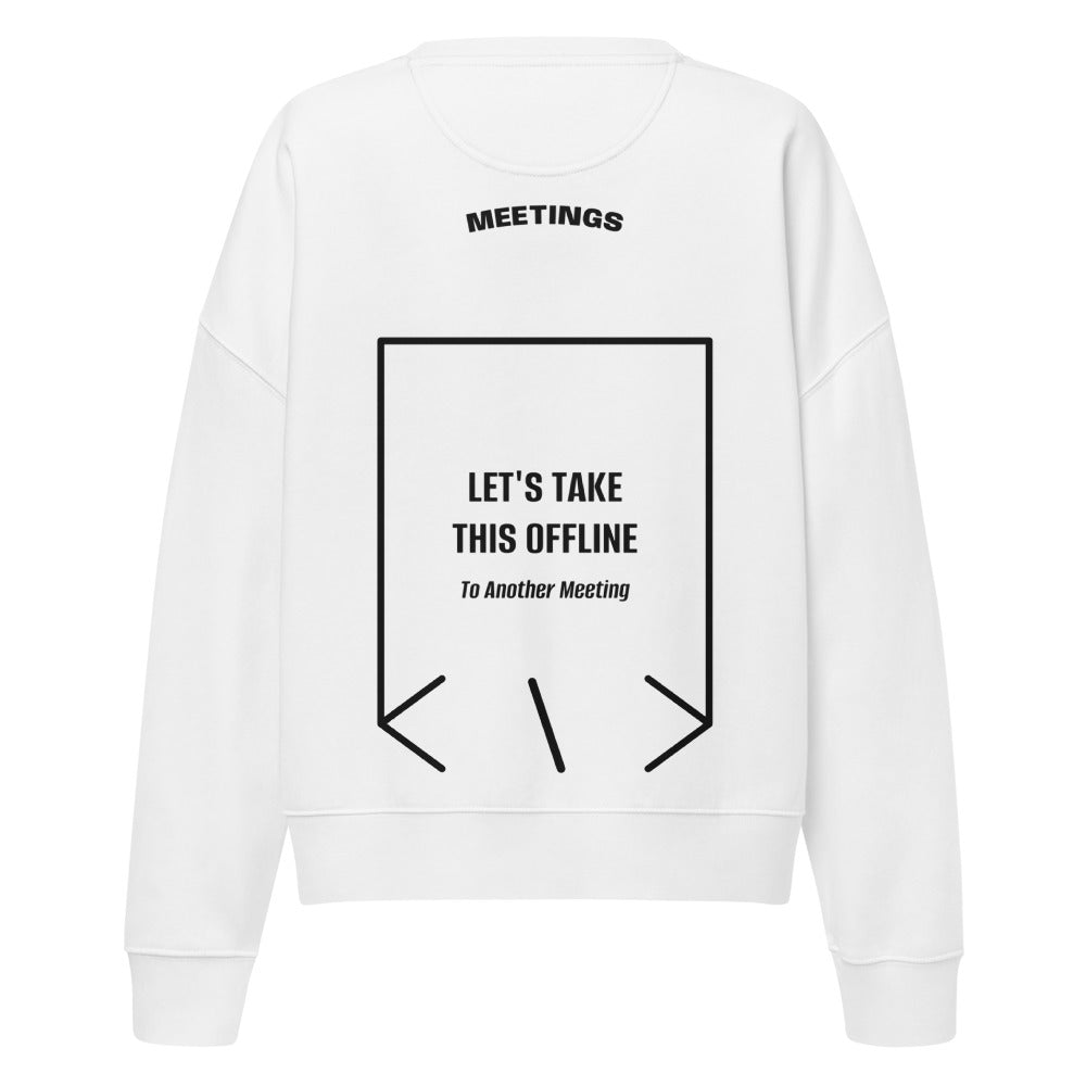 Let's Take This Offline — White Black back mockup