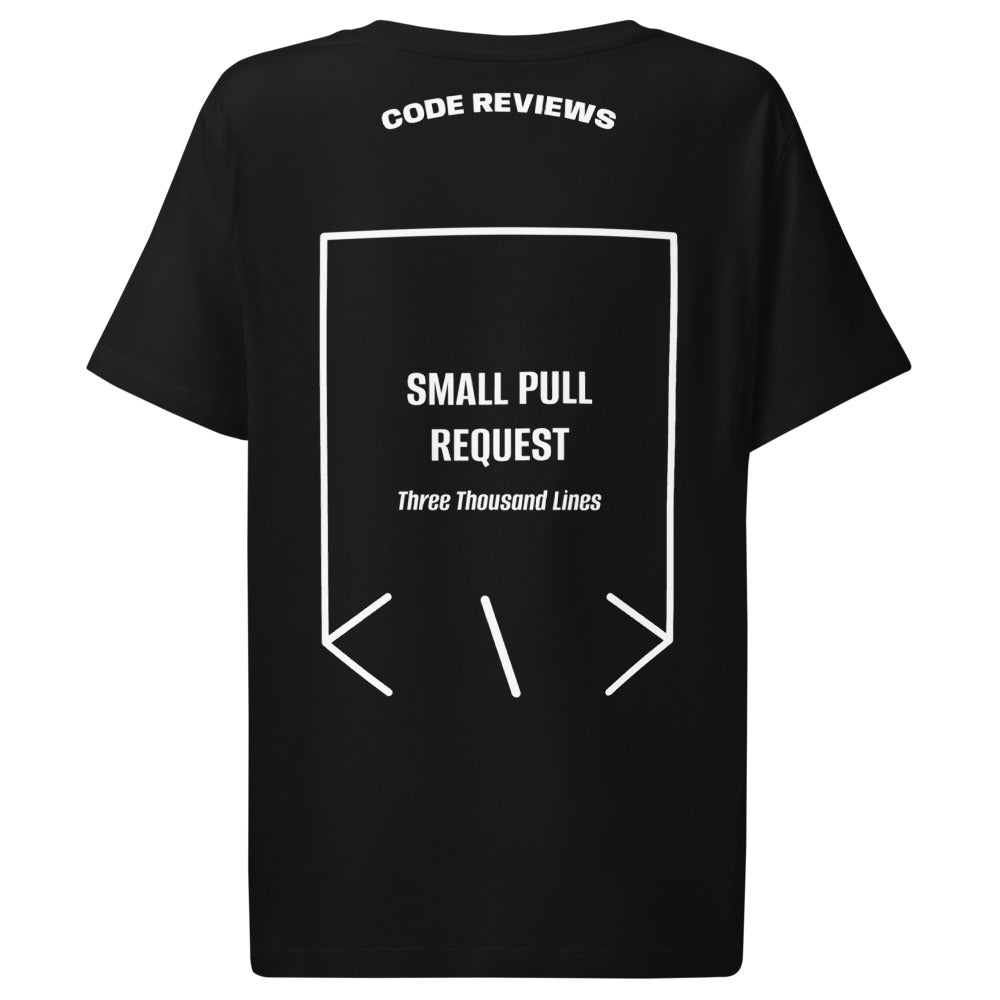 Small Pull Request — Black White back mockup