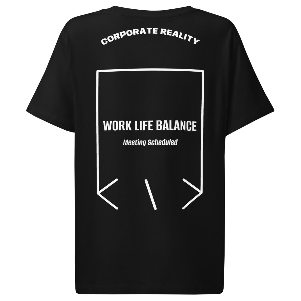 Work Life Balance — Black White back mockup
