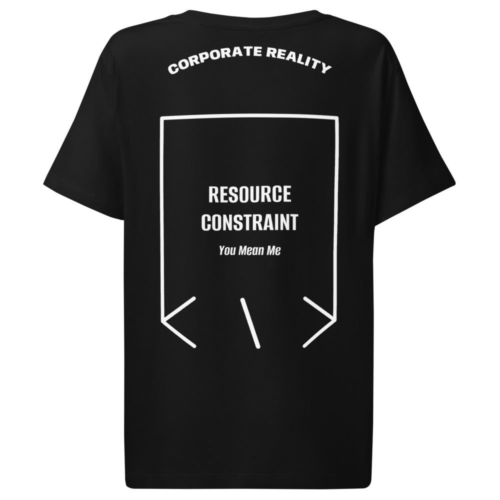 Resource Constraint — Black White back mockup
