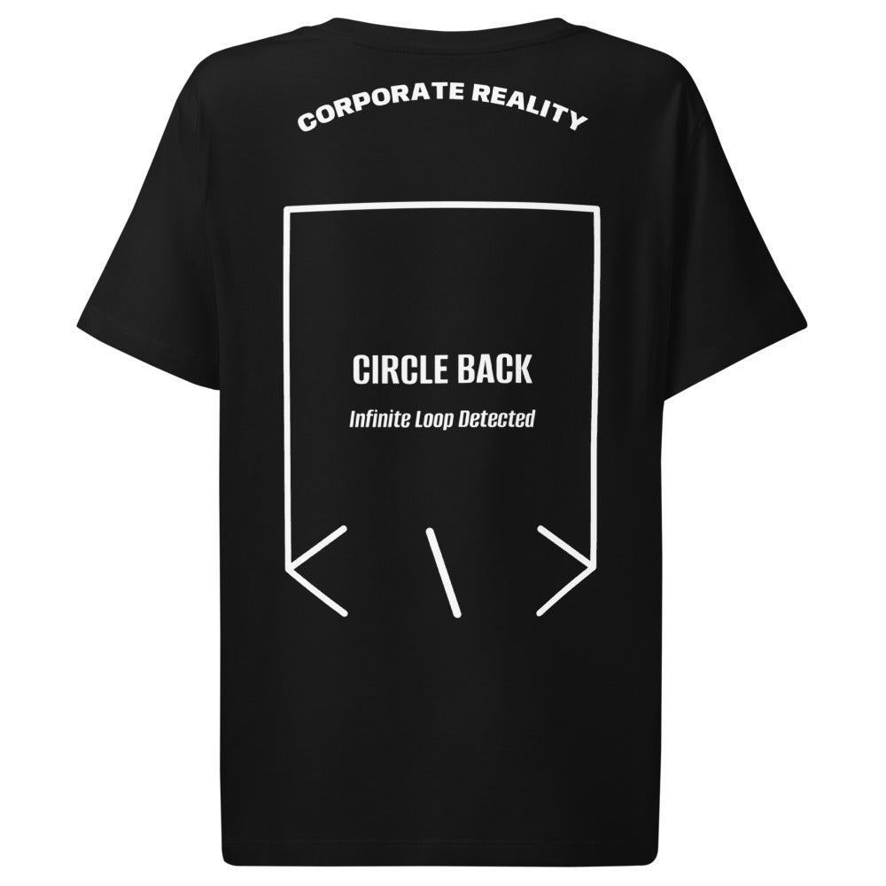 Circle Back — Black White back mockup