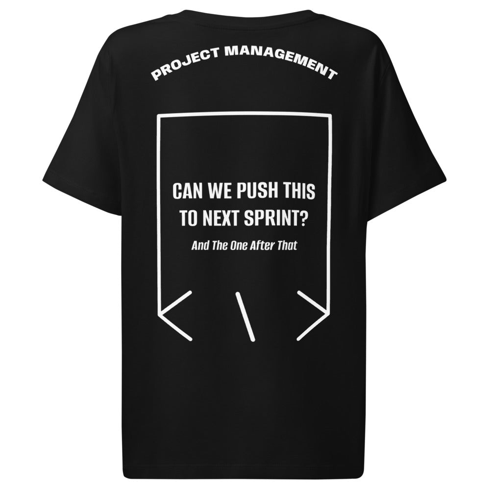 Can We Push This To Next Sprint? — Black White back mockup