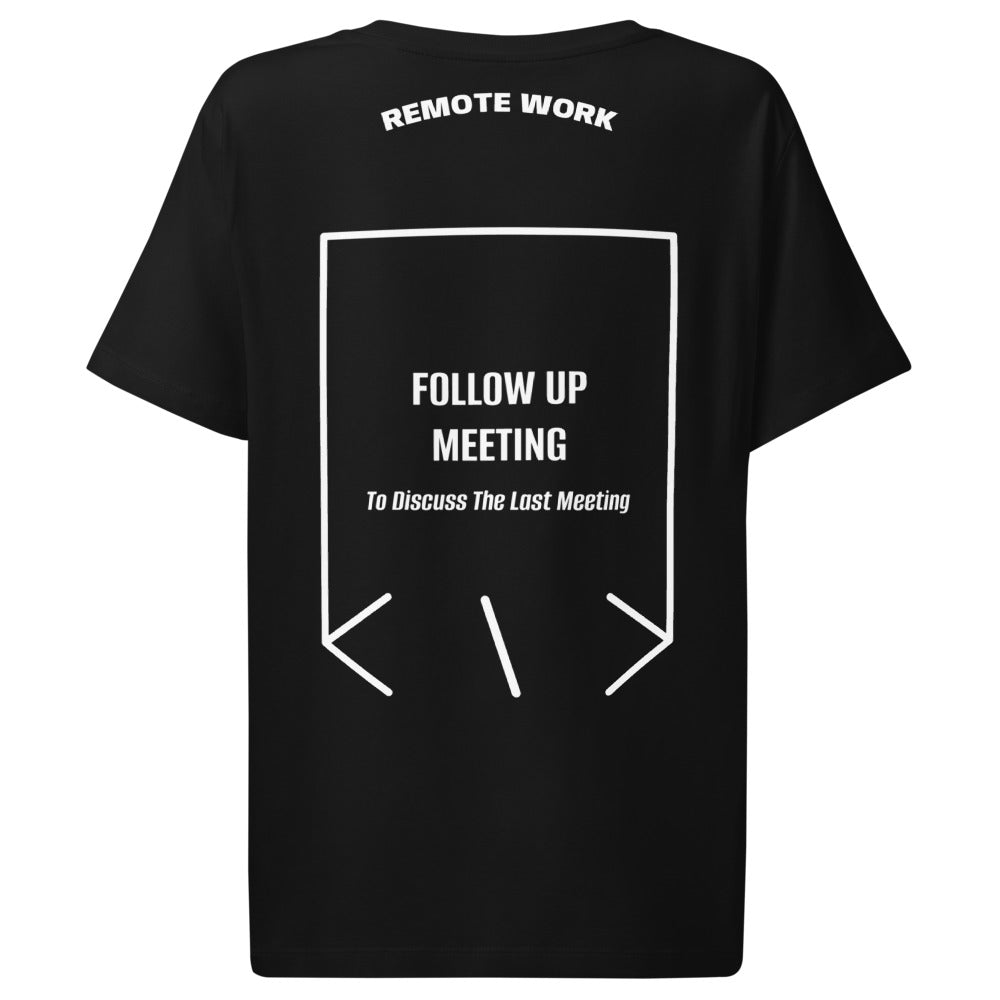 Follow Up Meeting — Black White back mockup