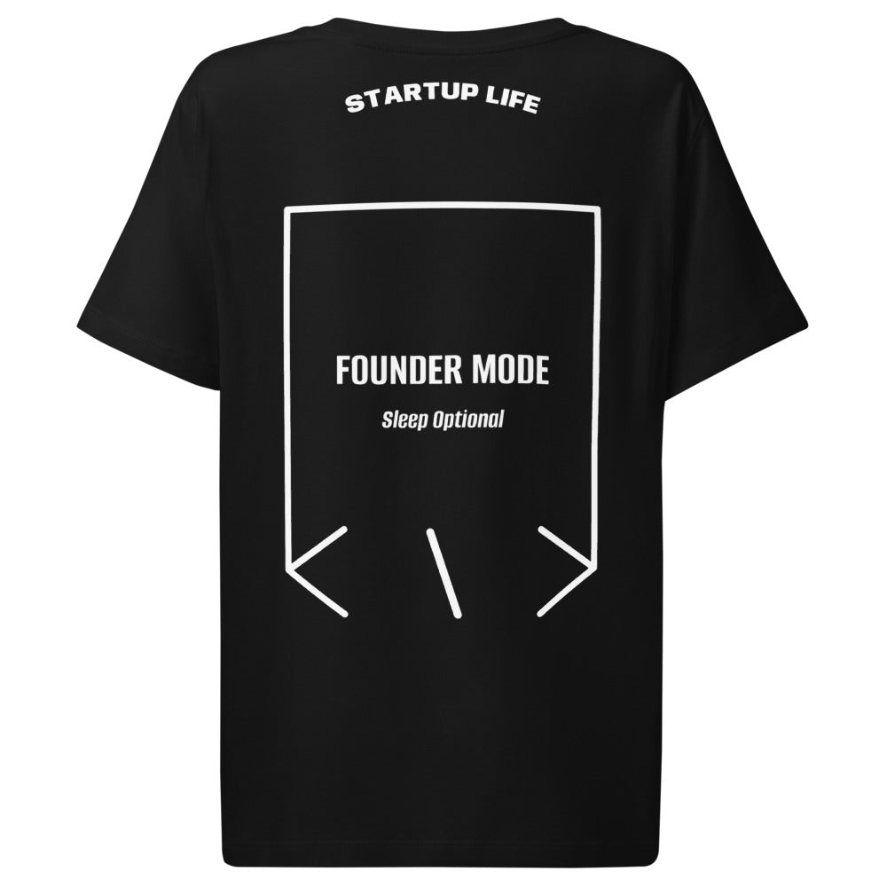 Founder Mode — Black White back mockup
