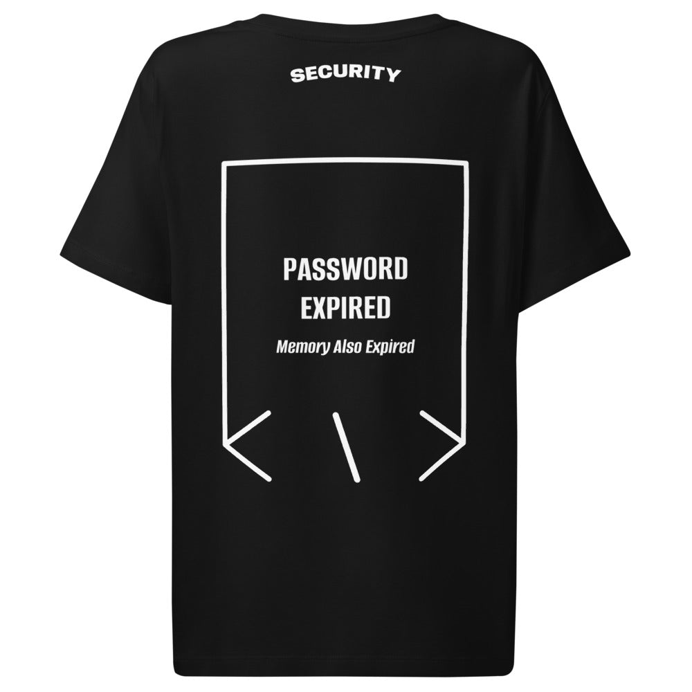 Password Expired — Black White back mockup