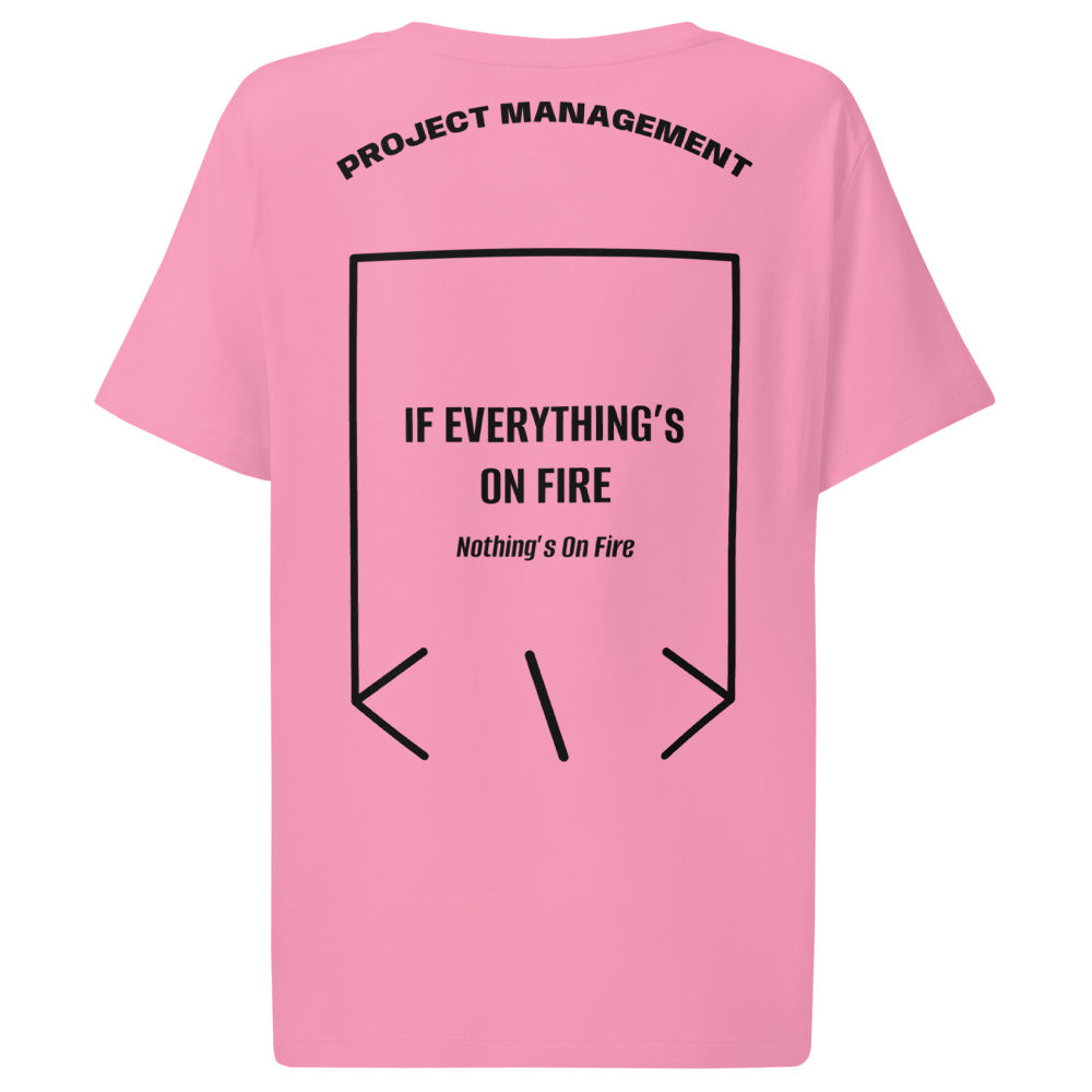 If Everything’s On Fire — Bubble Pink Black back mockup