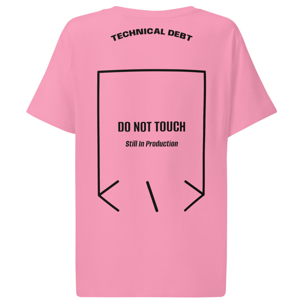 Do Not Touch — Bubble Pink Black back mockup