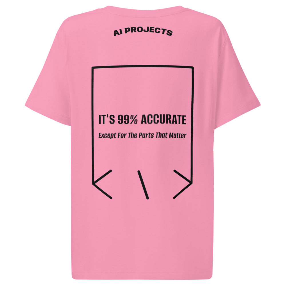 It's 99% Accurate — Bubble Pink Black back mockup