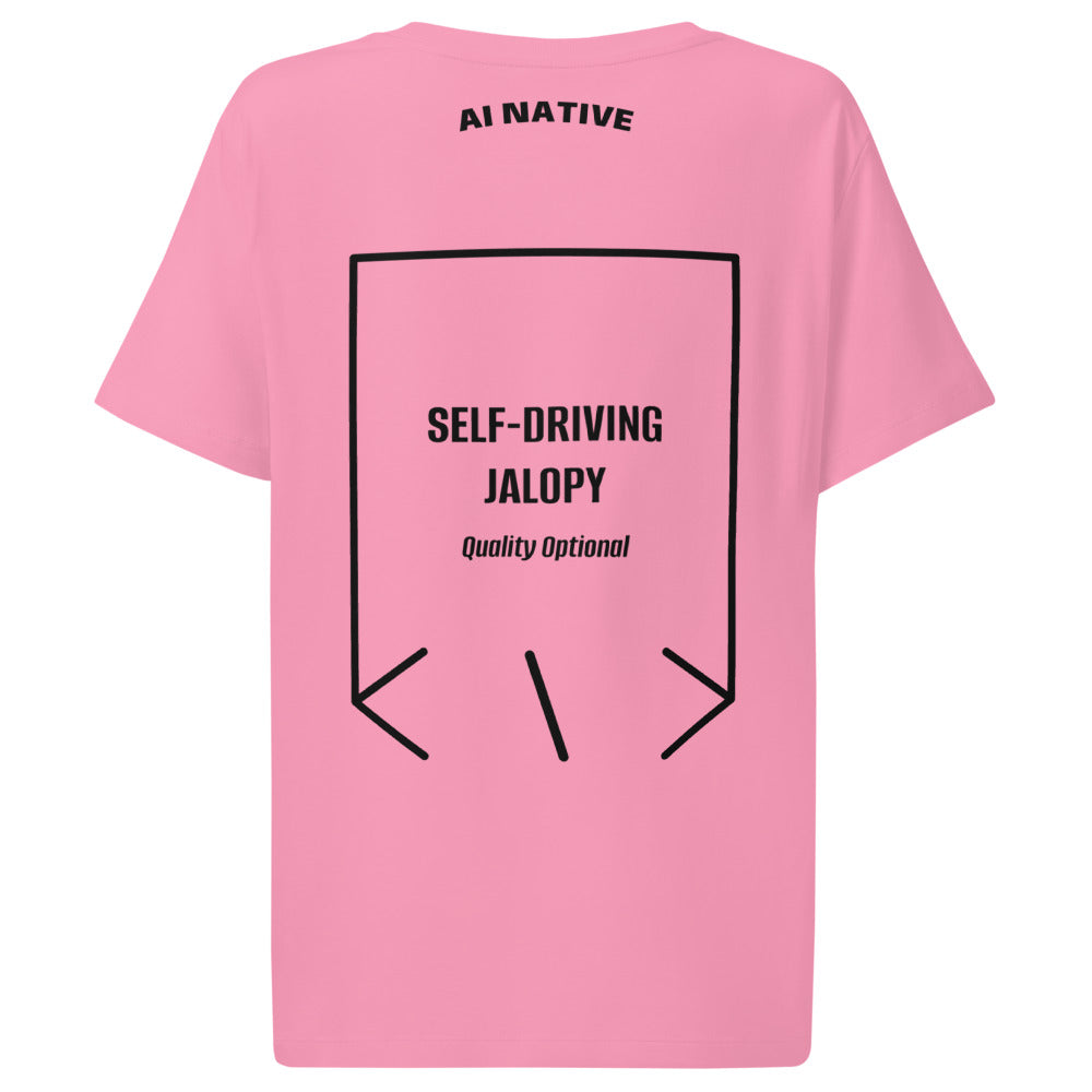 Self-Driving Jalopy — Bubble Pink Black back mockup