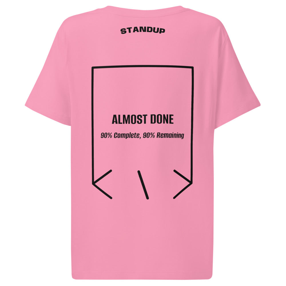 Almost Done — Bubble Pink Black back mockup