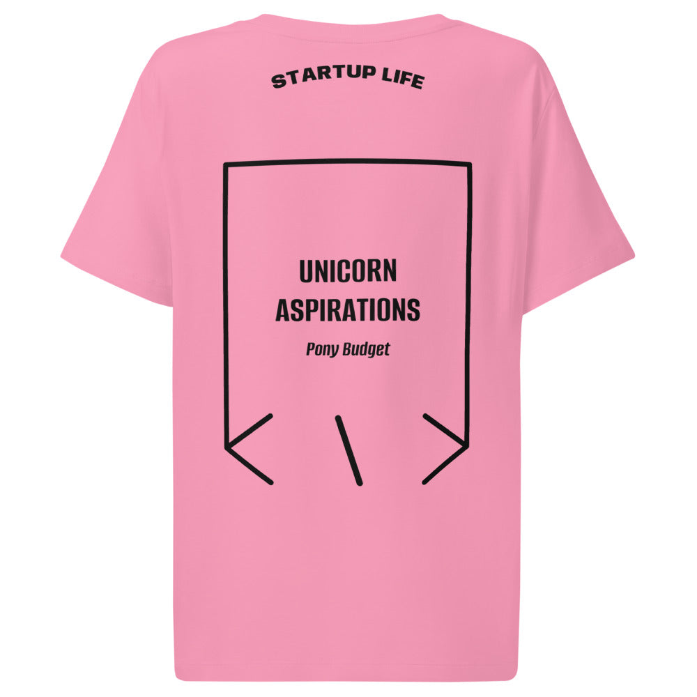 Unicorn Aspirations — Bubble Pink Black back mockup