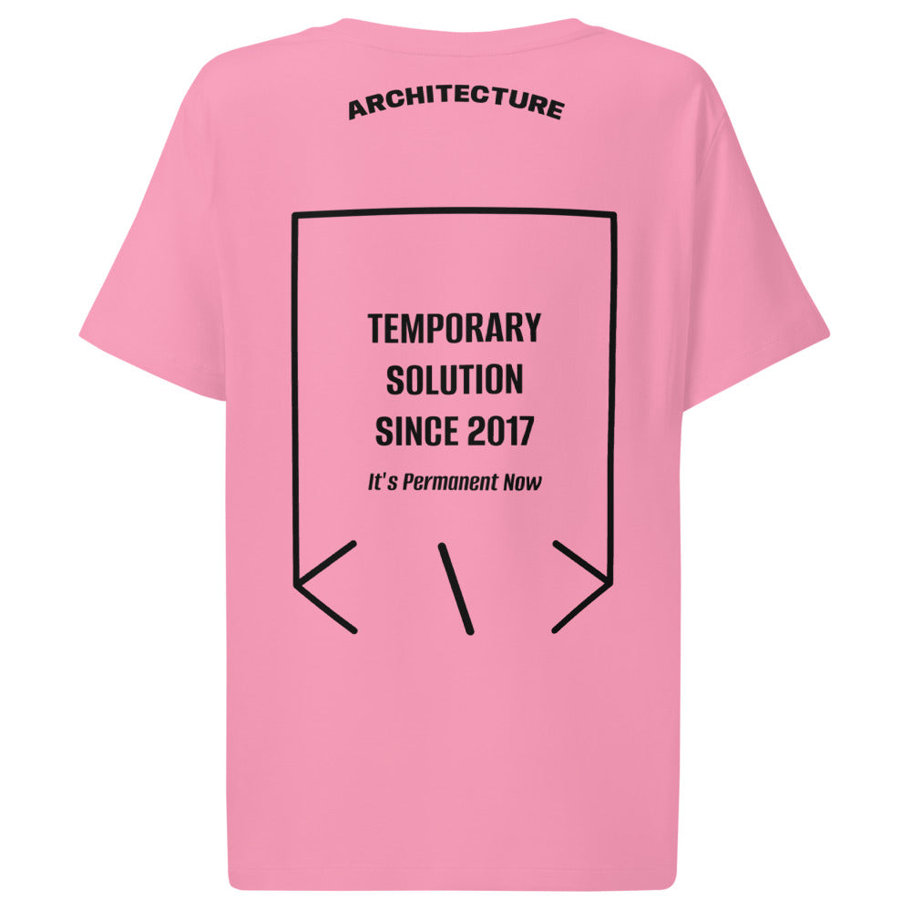 Temporary Solution Since 2017 — Bubble Pink Black back mockup