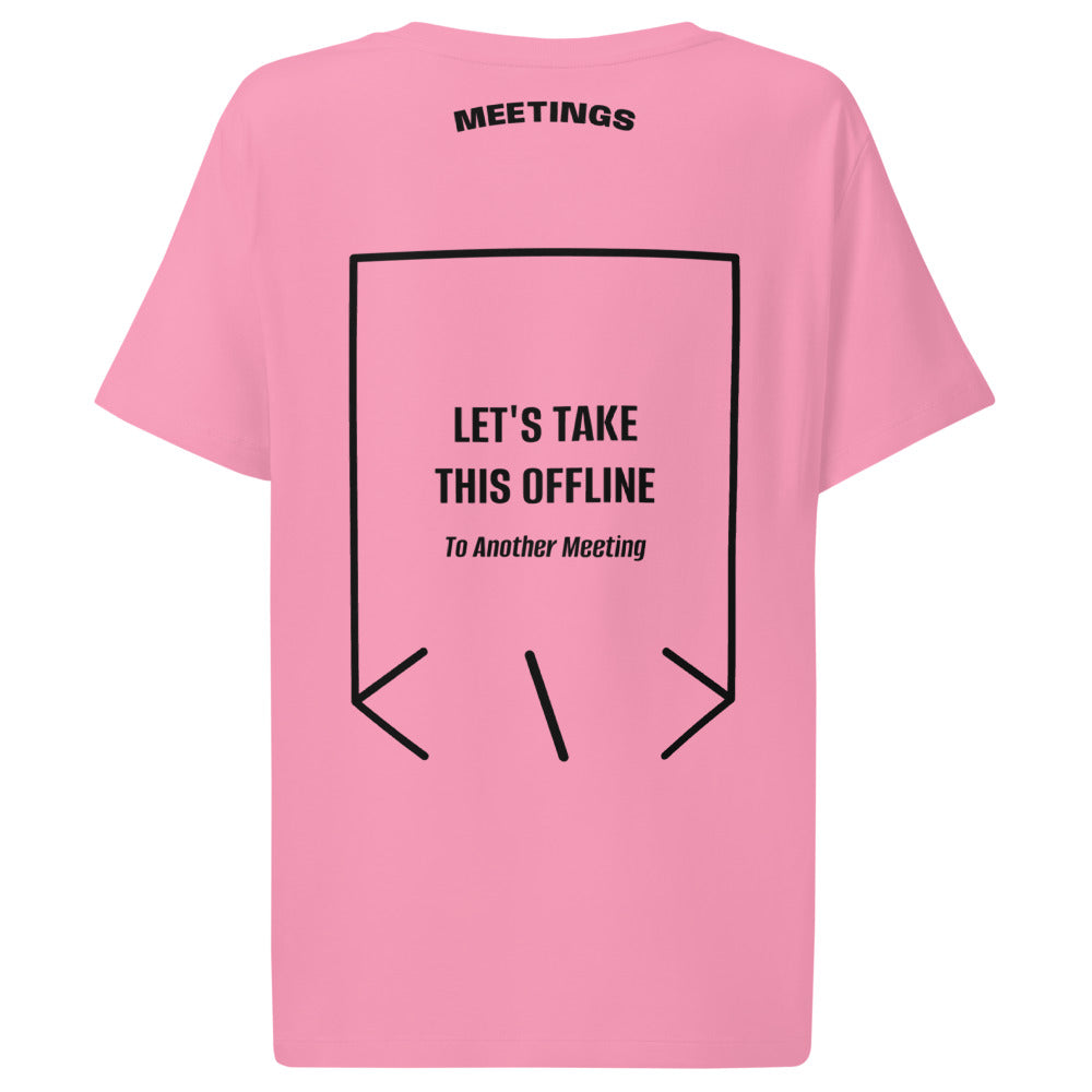 Let's Take This Offline — Bubble Pink Black back mockup