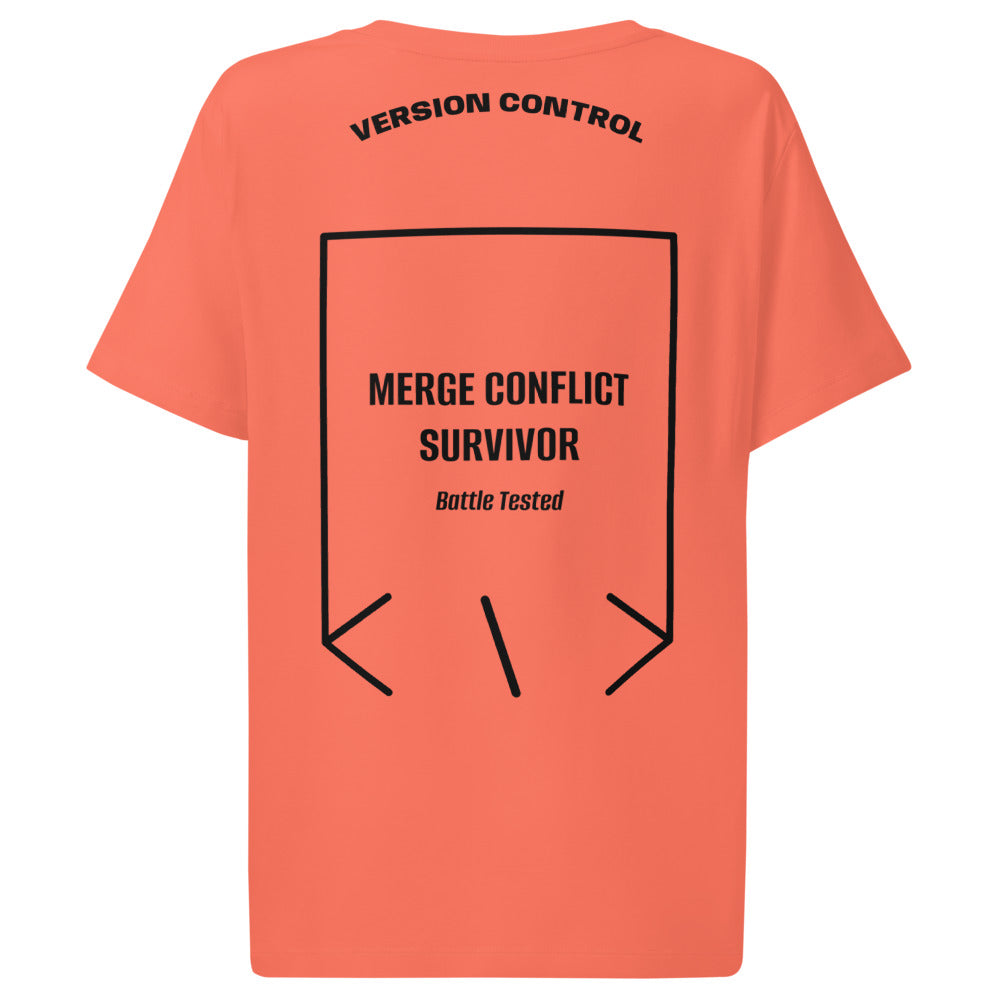 Merge Conflict Survivor — Fiesta Black back mockup
