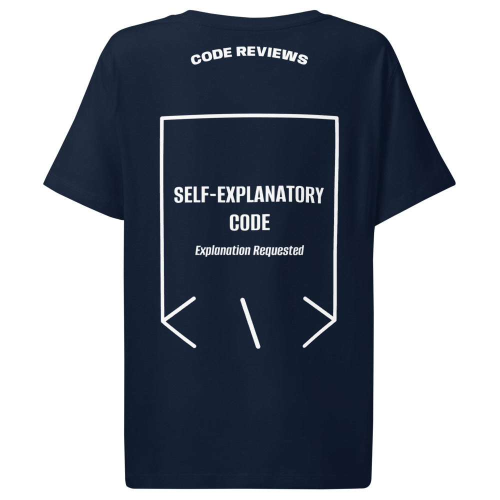 Self-Explanatory Code — French Navy White back mockup