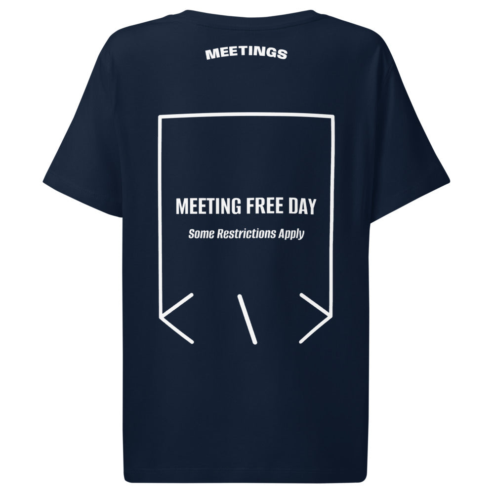 Meeting Free Day — French Navy White back mockup