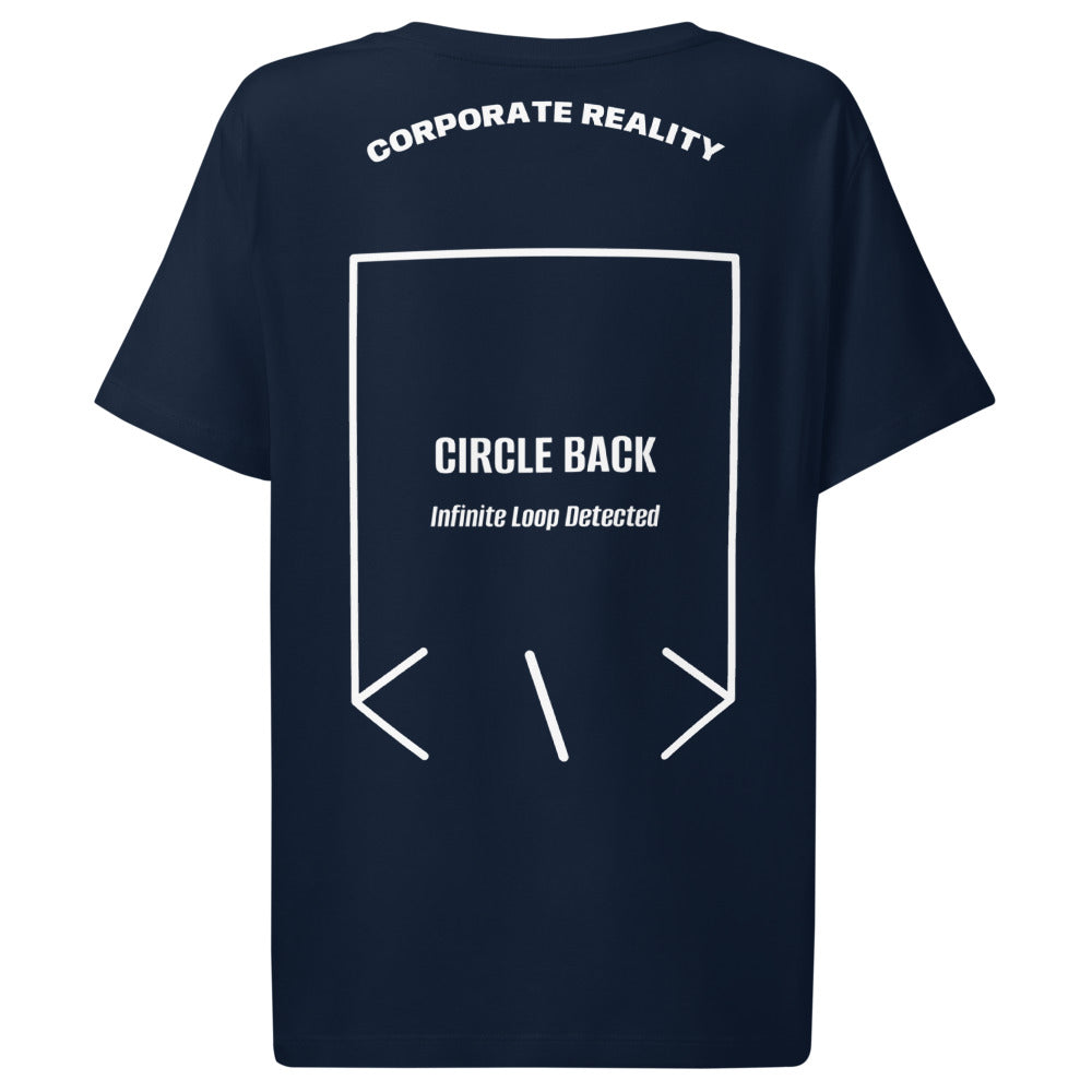 Circle Back — French Navy White back mockup