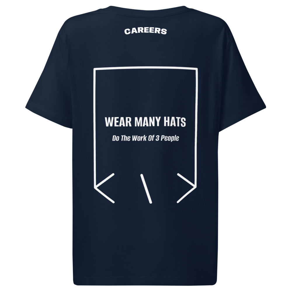 Wear Many Hats — French Navy White back mockup