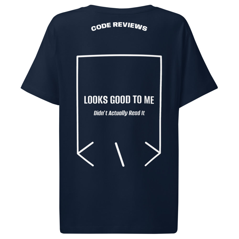 Looks Good To Me — French Navy White back mockup