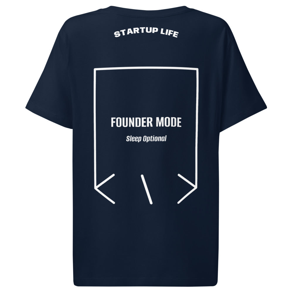 Founder Mode — French Navy White back mockup