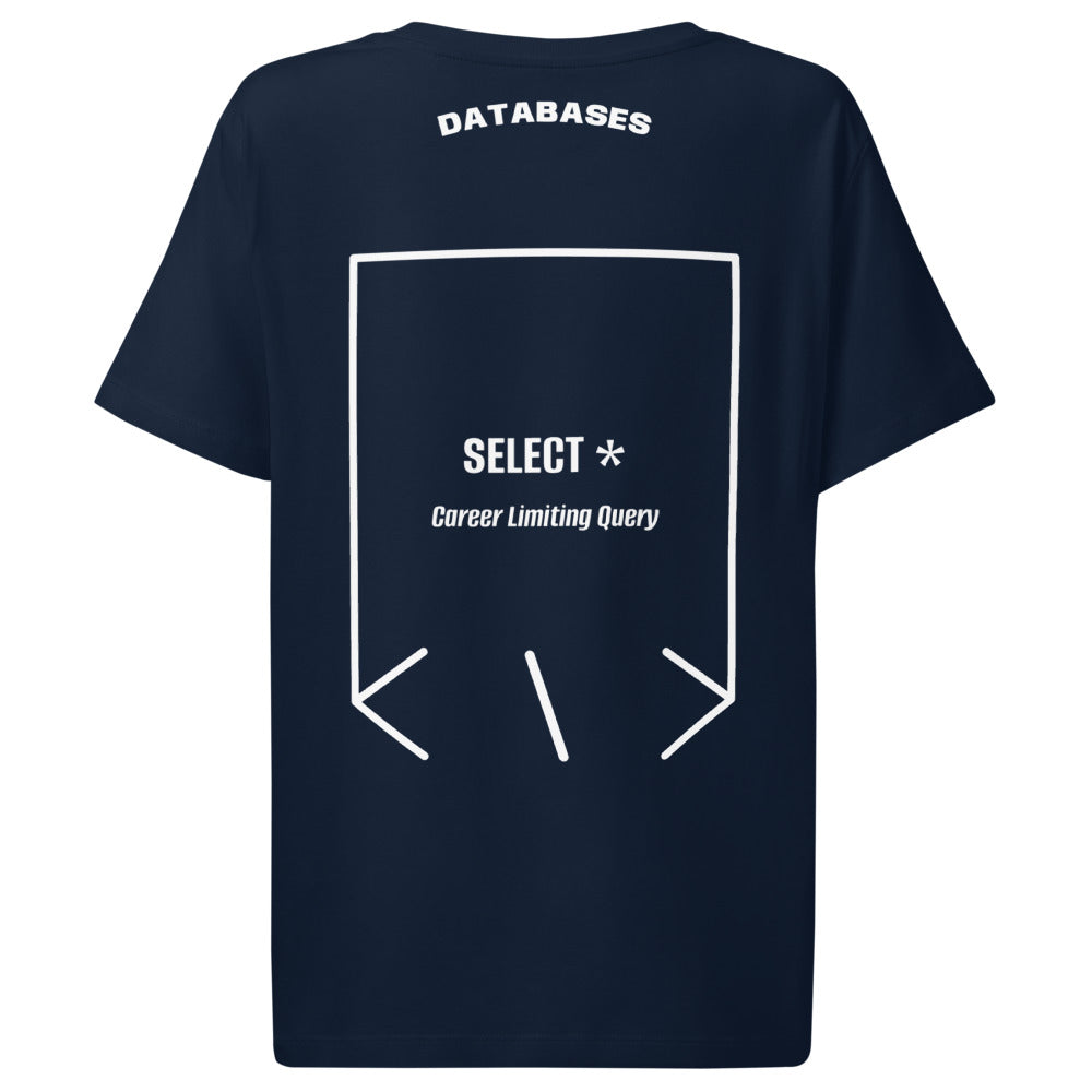 SELECT * — French Navy White back mockup