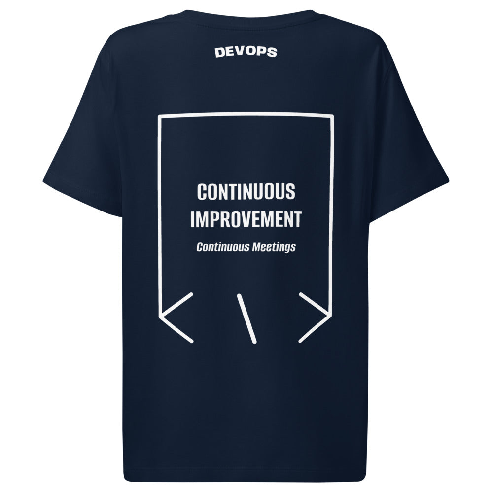 Continuous Improvement — French Navy White back mockup