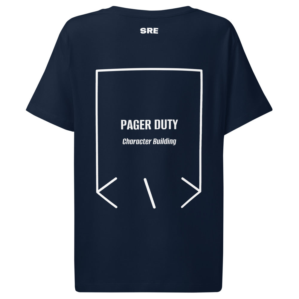 Pager Duty — French Navy White back mockup