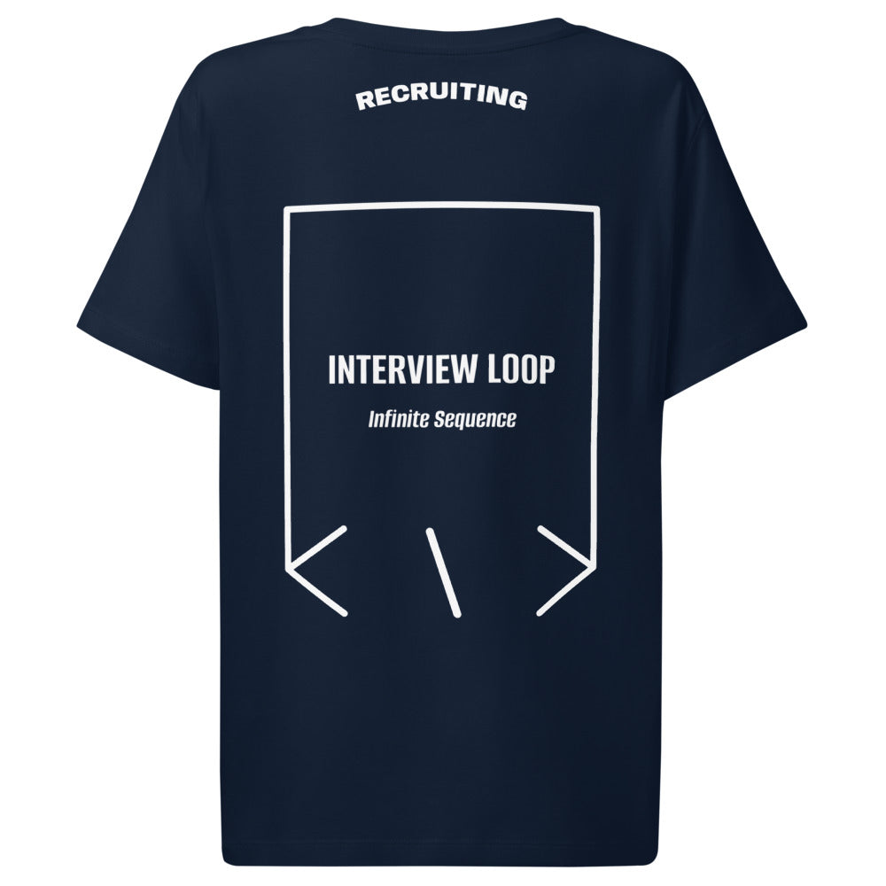 Interview Loop — French Navy White back mockup