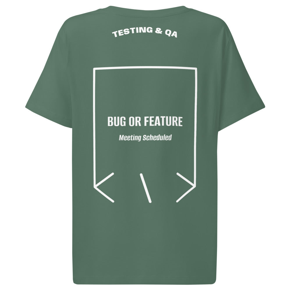 Bug Or Feature — Green Bay White back mockup
