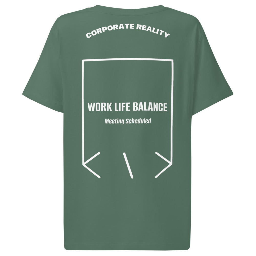 Work Life Balance — Green Bay White back mockup