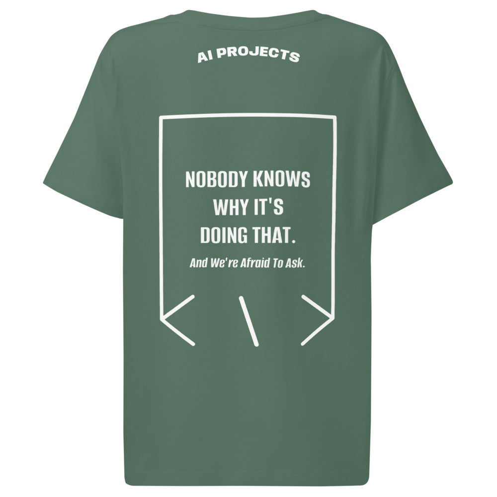 Nobody Knows Why It's Doing That. — Green Bay White back mockup