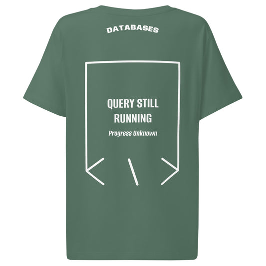 Query Still Running — secondary back mockup
