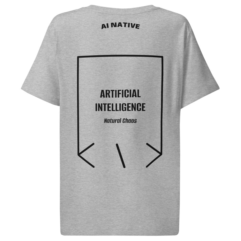 Artificial Intelligence — Heather Grey Black back mockup