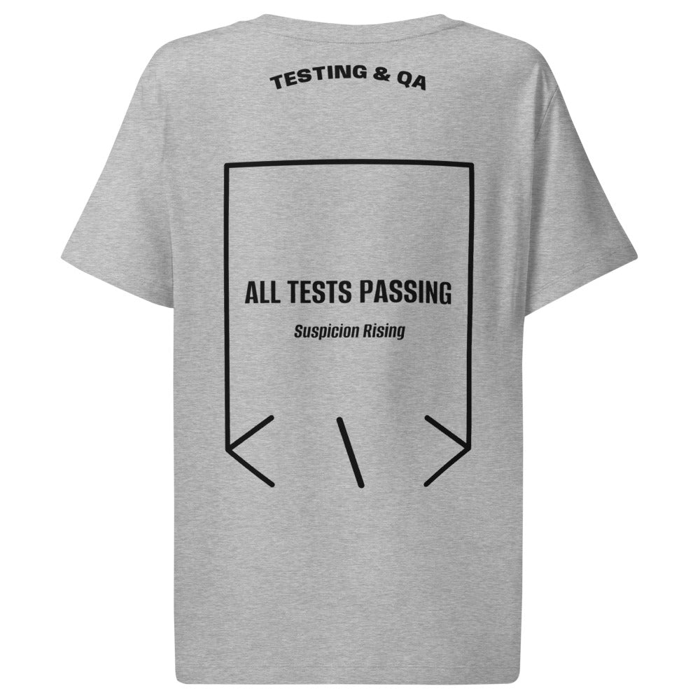 All Tests Passing — Heather Grey Black back mockup