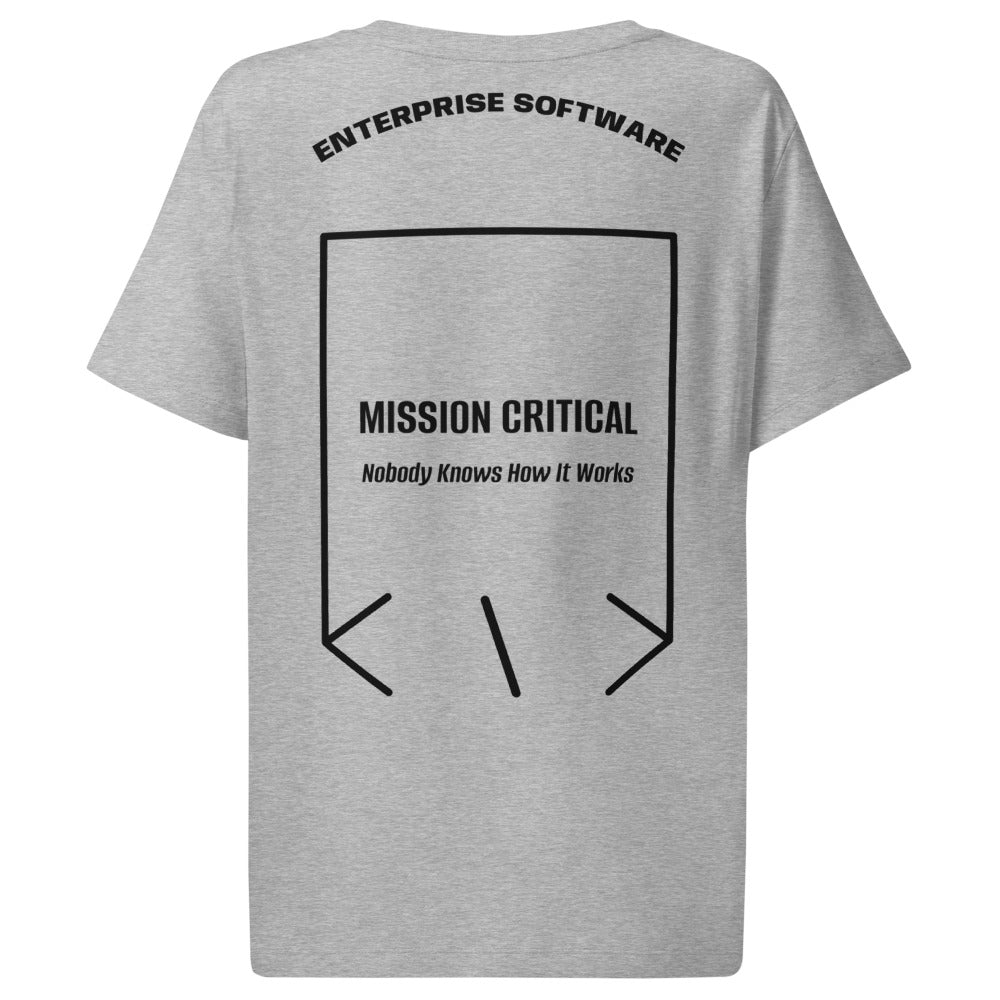 Mission Critical — Heather Grey Black back mockup