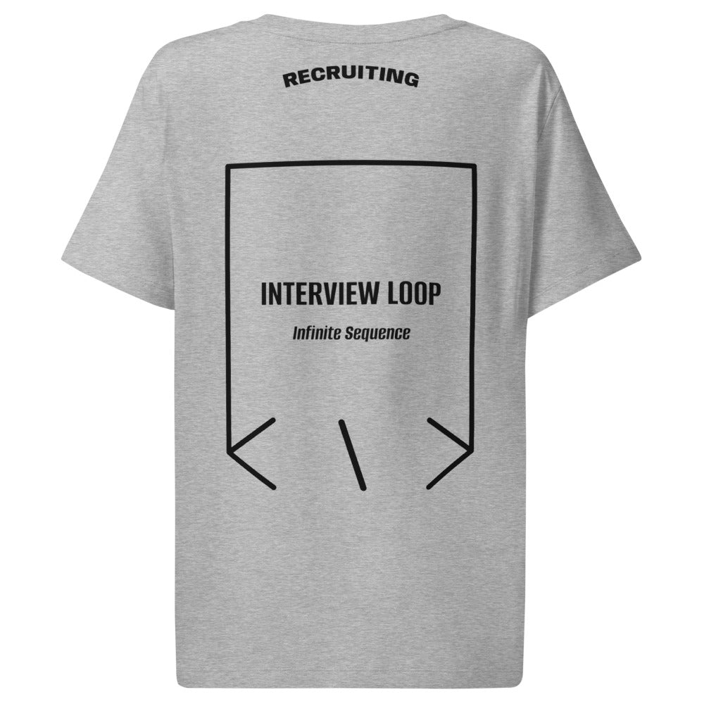 Interview Loop — Heather Grey Black back mockup