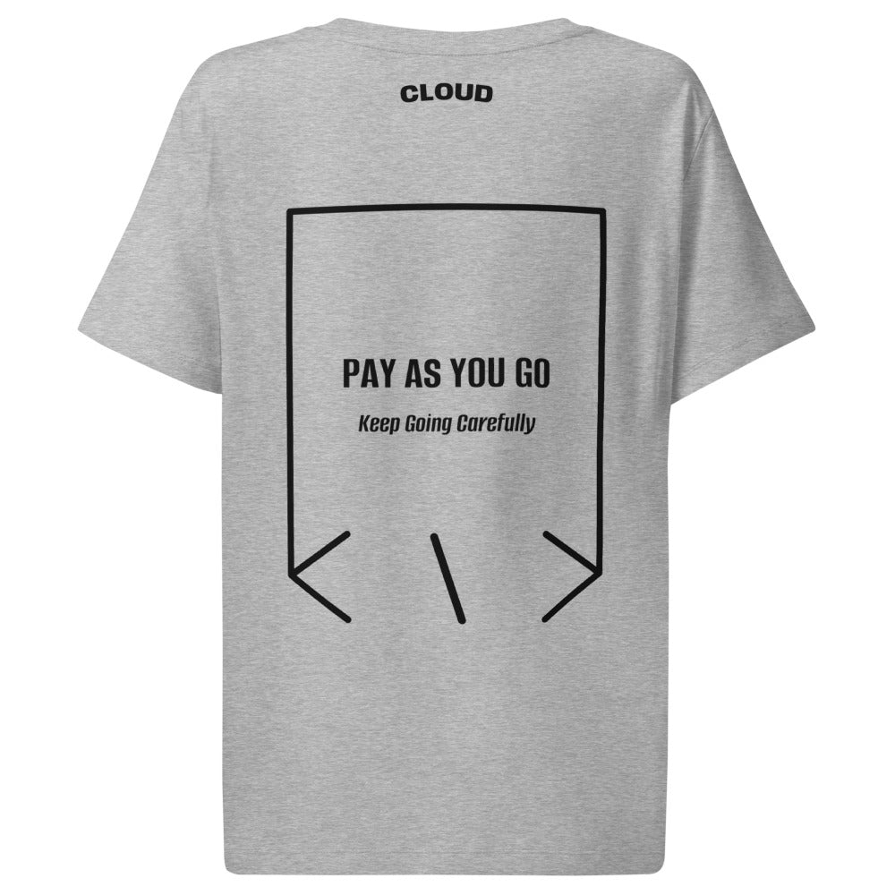 Pay As You Go — Heather Grey Black back mockup