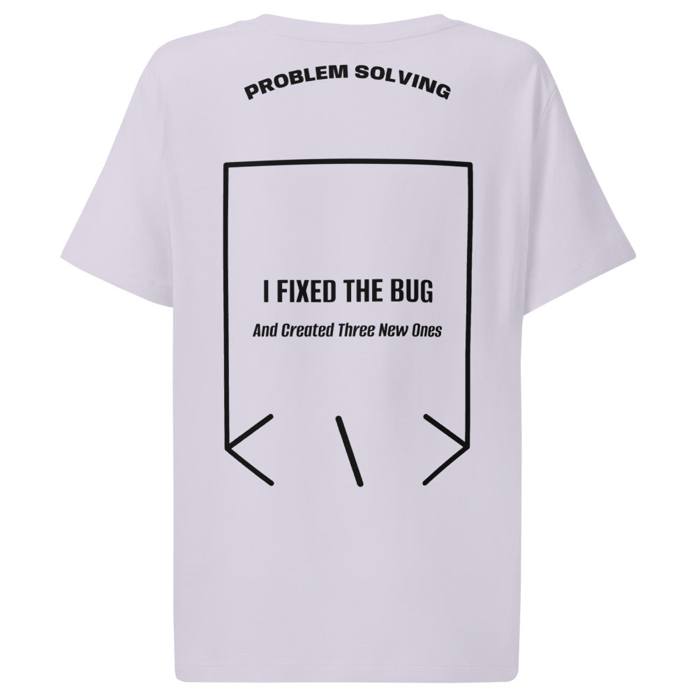 I Fixed The Bug — Lavender Black back mockup