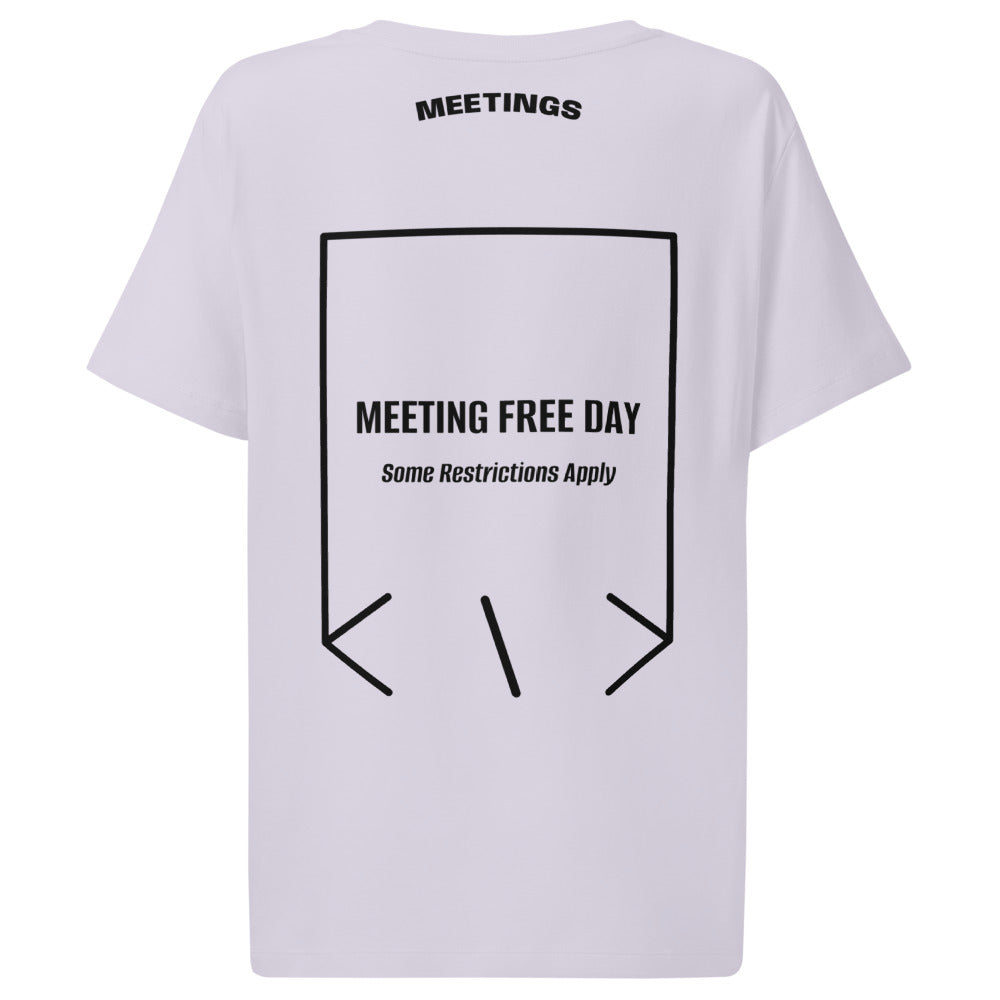 Meeting Free Day — Lavender Black back mockup