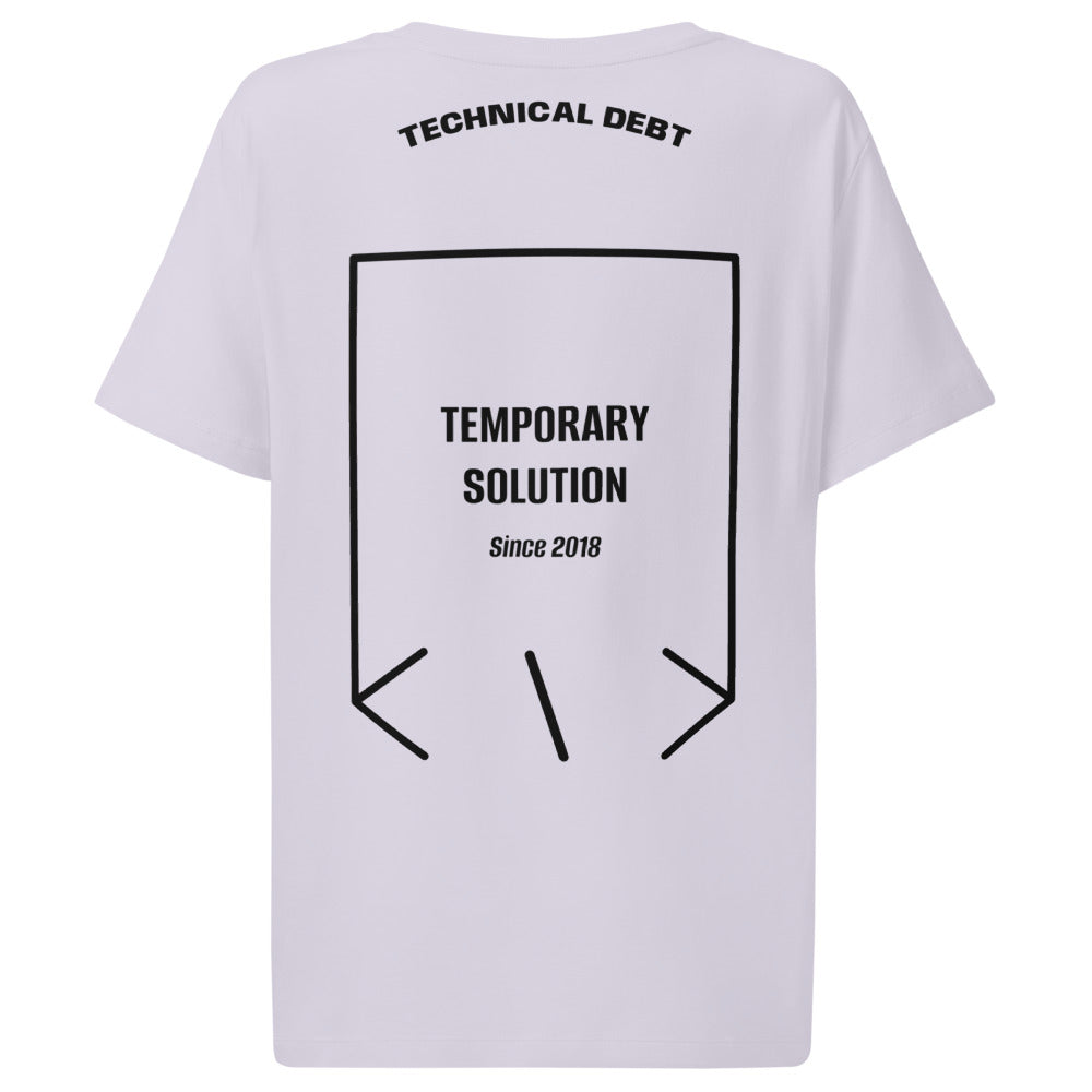 Temporary Solution — Lavender Black back mockup
