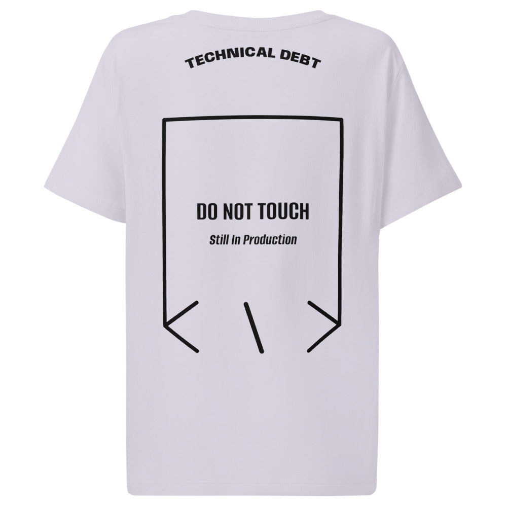 Do Not Touch — Lavender Black back mockup
