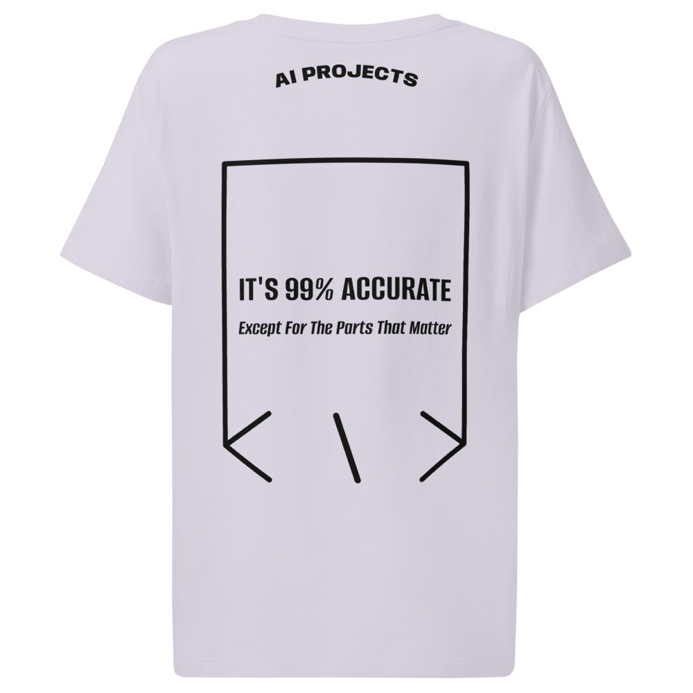 It's 99% Accurate — Lavender Black back mockup
