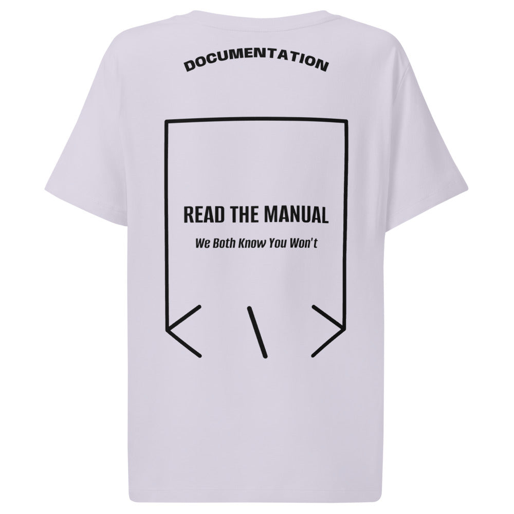 Read The Manual — Lavender Black back mockup